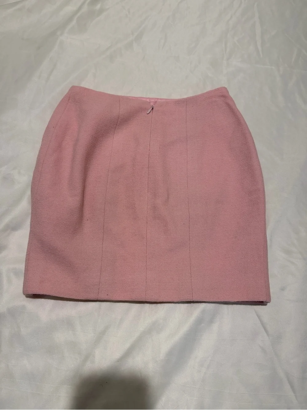 CHANEL Mauve Pink Tailored Mini Skirt, Sz 6, pre-owned